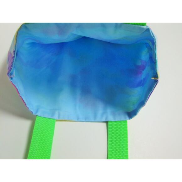 Blue butterfly crayon bag - holds 10 crayons, crayon tote, travel art bag - Picture 5 of 5
